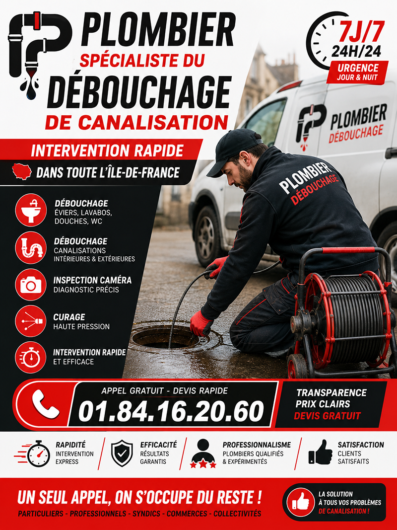 Debouchage Canalisation Courbevoie